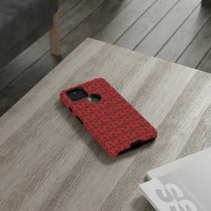 Anchors Away - Black Gray - Scarlet de0000 - Tough Cases