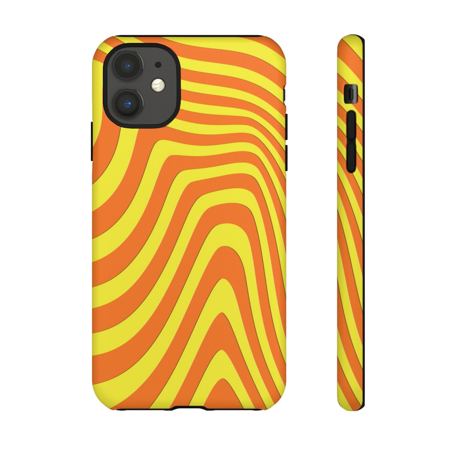 Retro wavy - Yellow and Orange - Tough Cases