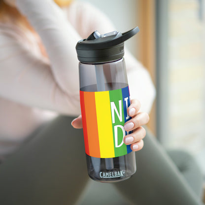 Nifty Ducks Co. Logo2 - Pride colors - CamelBak Eddy®  Water Bottle, 20oz - 25oz