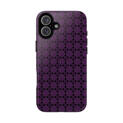 Vibrant Kaleidoscope - Purple - Black - Tough Cases