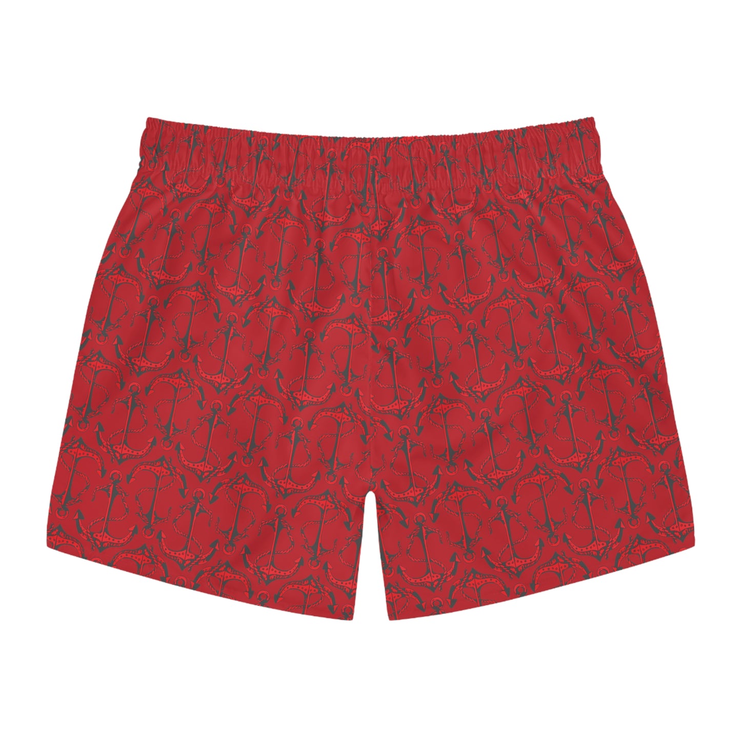 Anchors Away - Red - Dark Red ca1028 - Swim Trunks