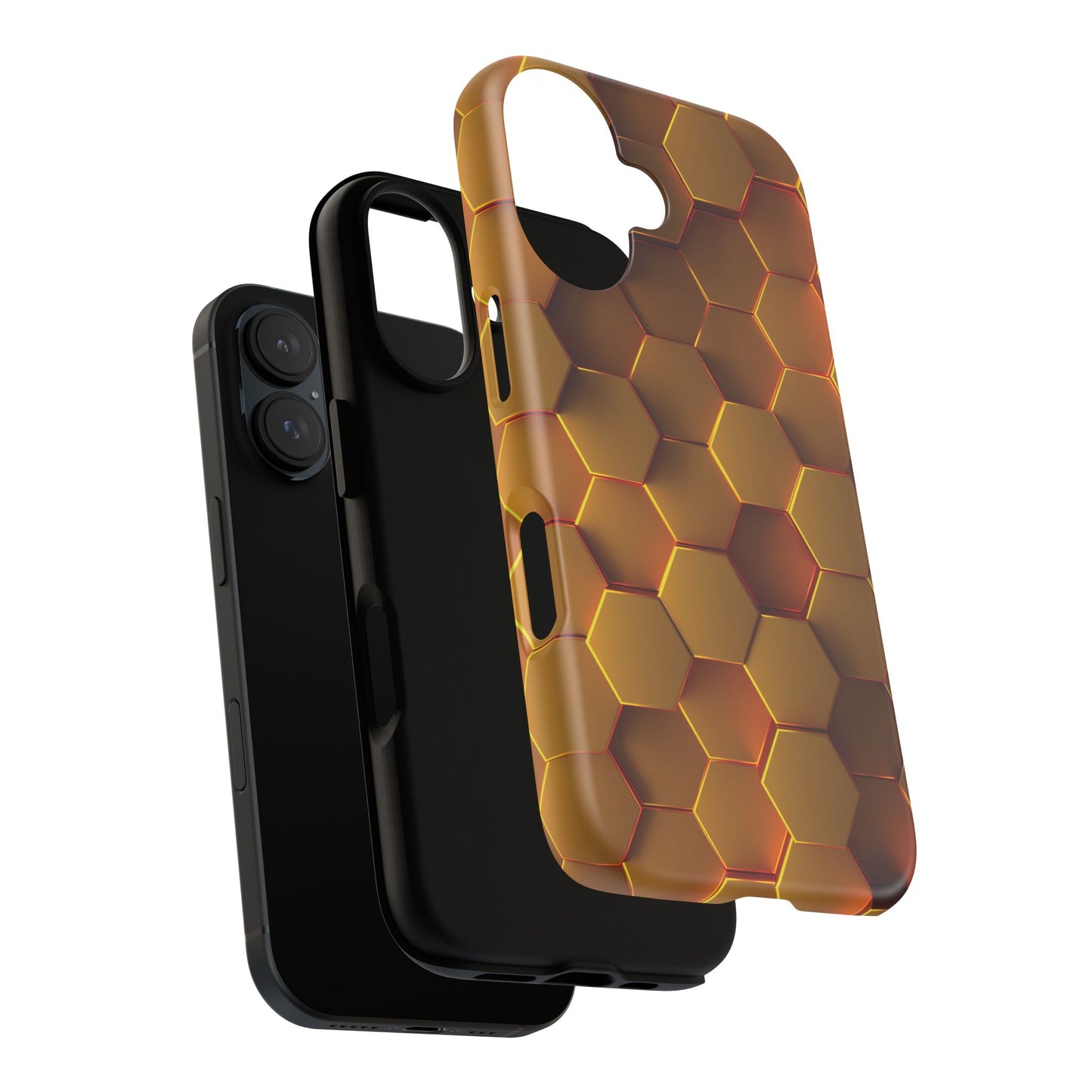 Hexagonal pattern - Gold - Tough Cases