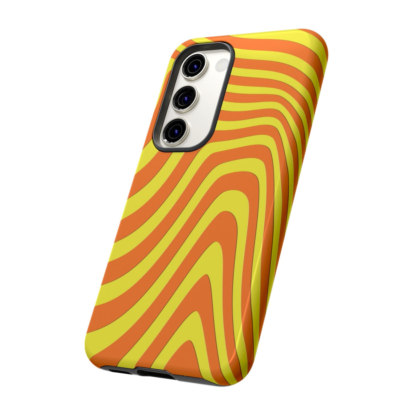 Retro wavy - Yellow and Orange - Tough Cases