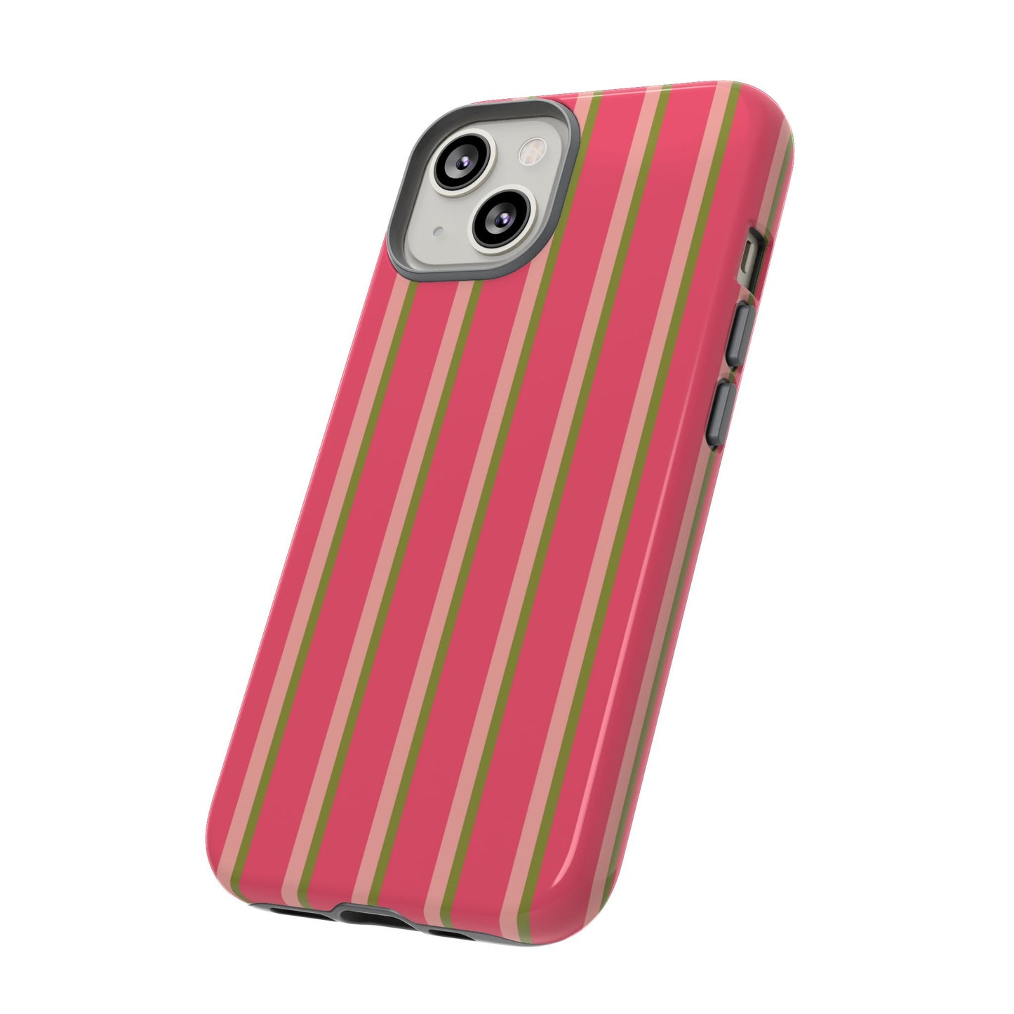 Pink and green stripes - Tough Cases