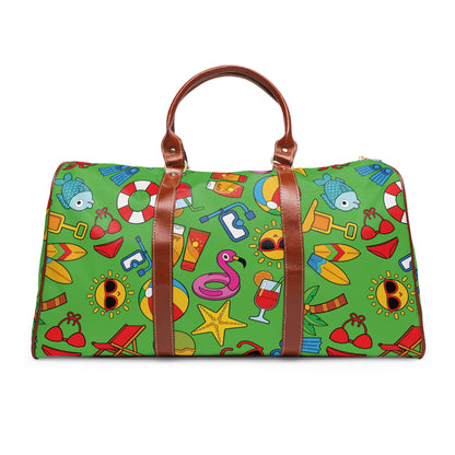 Summer Vibes - Bright Apple Green 56BD00 - Waterproof Travel Bag