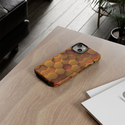 Hexagonal pattern - Gold - Tough Cases