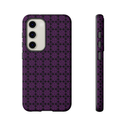 Vibrant Kaleidoscope - Purple - Black - Tough Cases