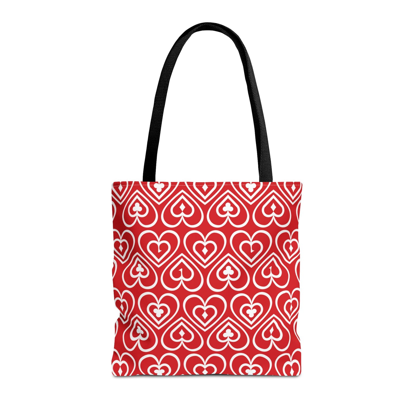 Ducks in the Deck - White - Scarlet de0000 - Tote Bag