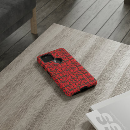 Anchors Away - Black Gray - Scarlet de0000 - Tough Cases