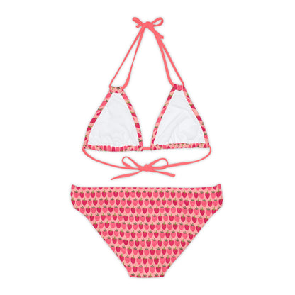 Sweet as a strawberry - Strappy Bikini Set