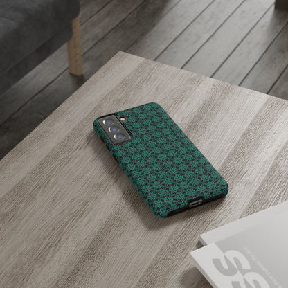 Vibrant Kaleidoscope - Turquoise - Black - Tough Cases