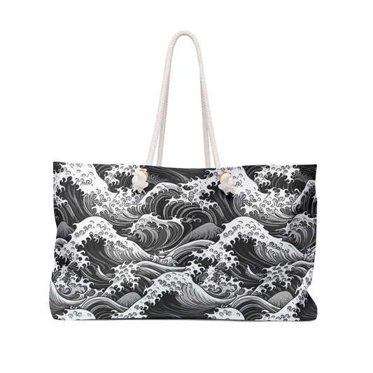 Tempest Tides - Black and White - Weekender Bag