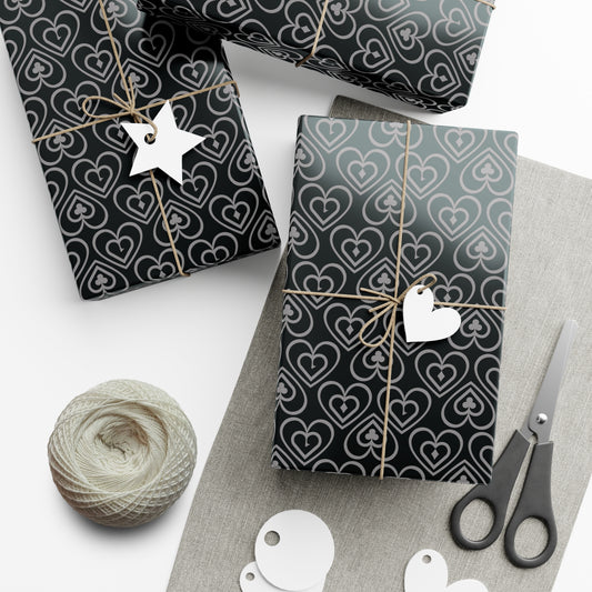 Gift Wrap Papers - Ducks in the Deck - Gray - Black