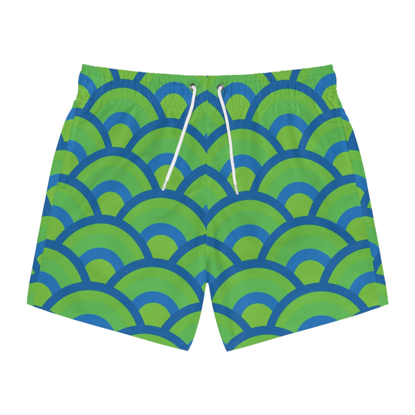 Green and Blue Sunrise - Swim Trunks