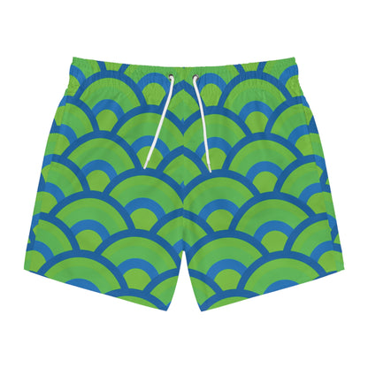 Green and Blue Sunrise - Swim Trunks