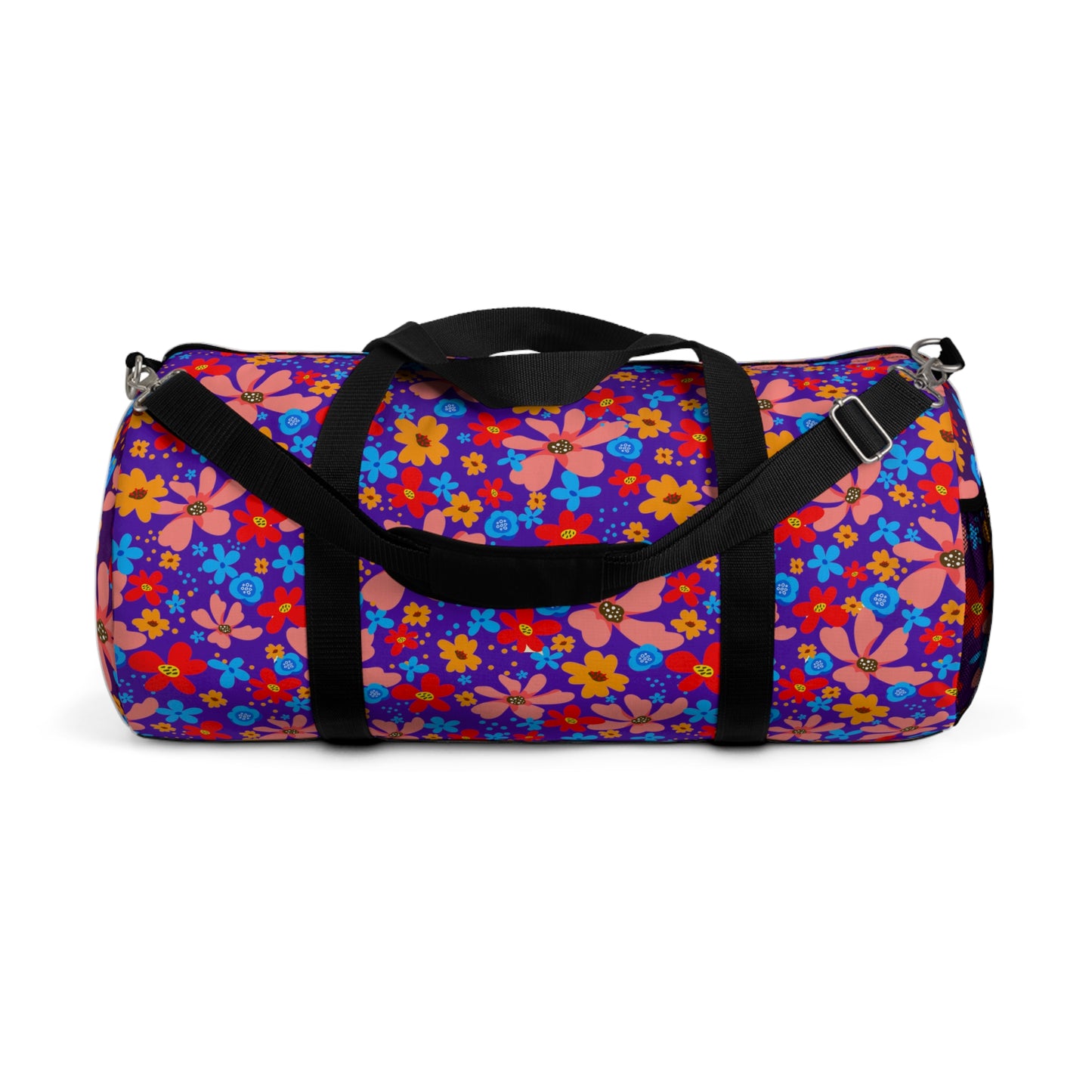 Playful Floral Print - Amarklor Violet 5412ab  - Duffel Bag