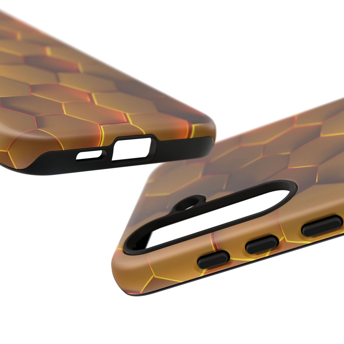 Hexagonal pattern - Gold - Tough Cases