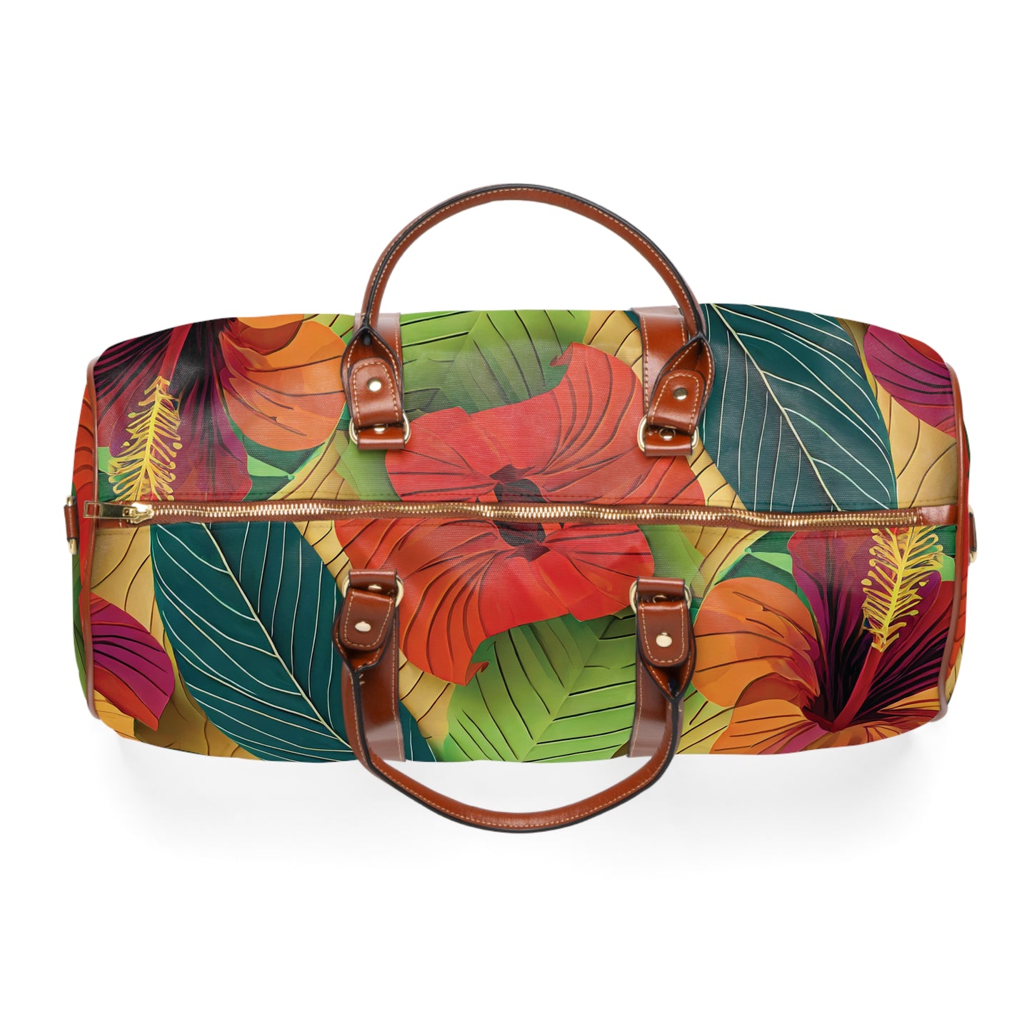 Hibiscus4 - Waterproof Travel Bag