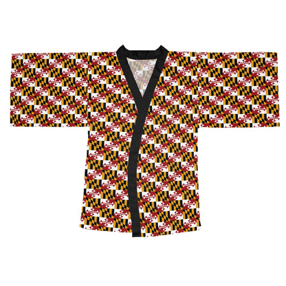 Celebrate Maryland - Long Sleeve Kimono Robe (AOP)