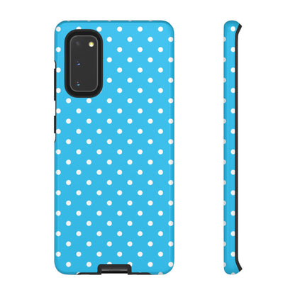 White dots on blue - Tough Cases