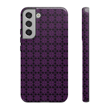 Vibrant Kaleidoscope - Purple - Black - Tough Cases