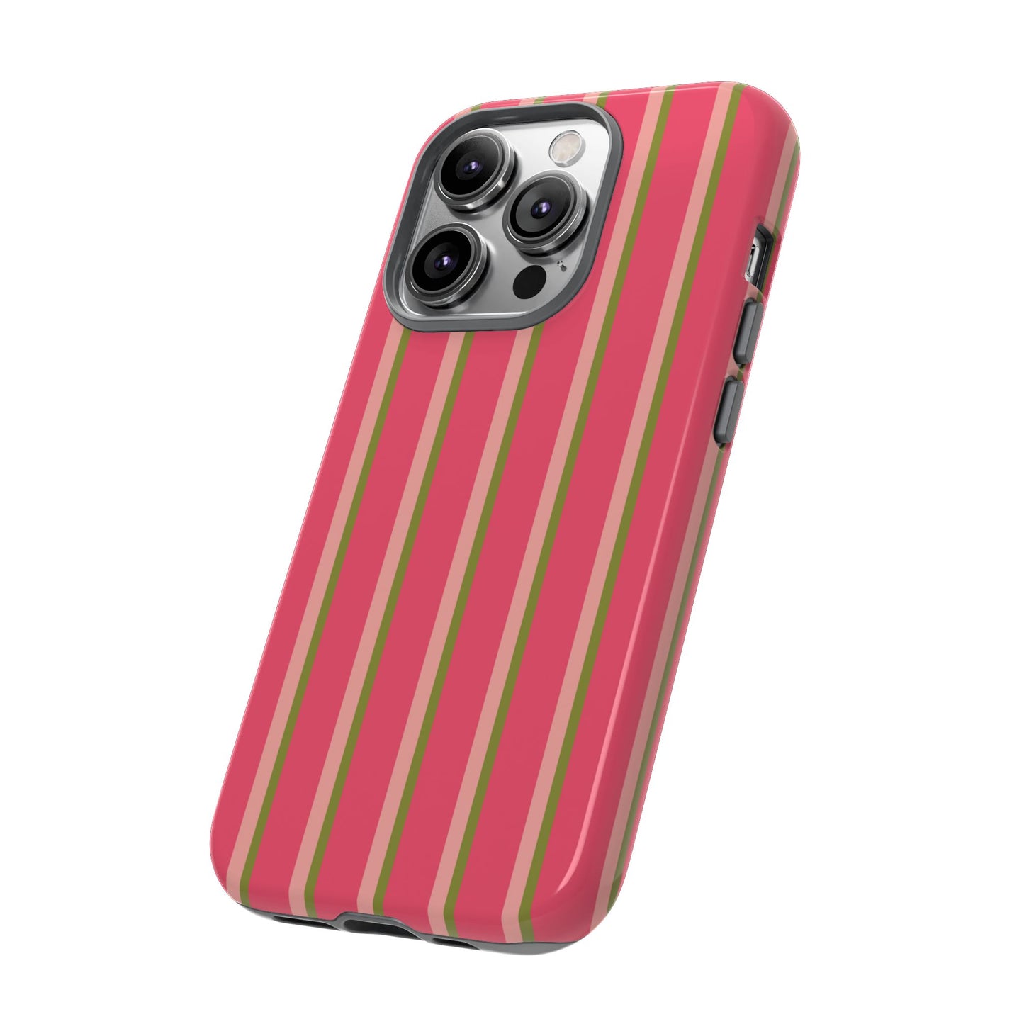 Pink and green stripes - Tough Cases