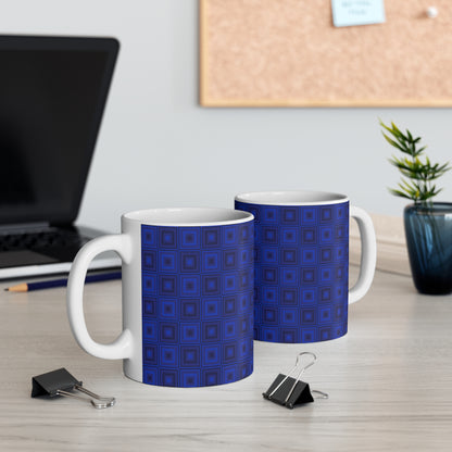 Blue Squares - Mug 11oz