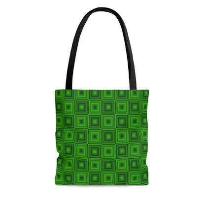 Lincoln Green - Yellow Green Squares - Tote Bag