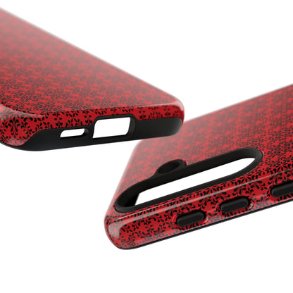 Vibrant Kaleidoscope - Black - Scarlet - Tough Cases