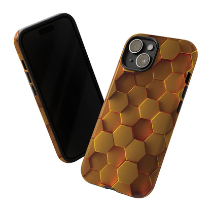 Hexagonal pattern - Gold - Tough Cases