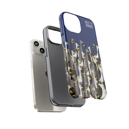 That is a LOT of ducks - Logo - Blue 003377 - Tough Cases