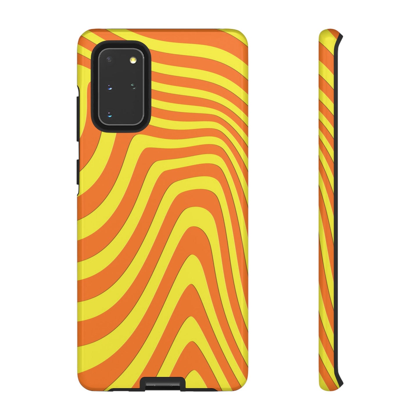 Retro wavy - Yellow and Orange - Tough Cases