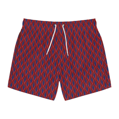 Diamond Geometric pattern2 - 002a73 - Swim Trunks