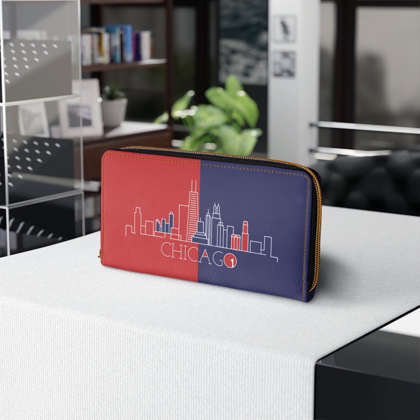 Chicago - Red White and Blue City series - Zipper Wallet