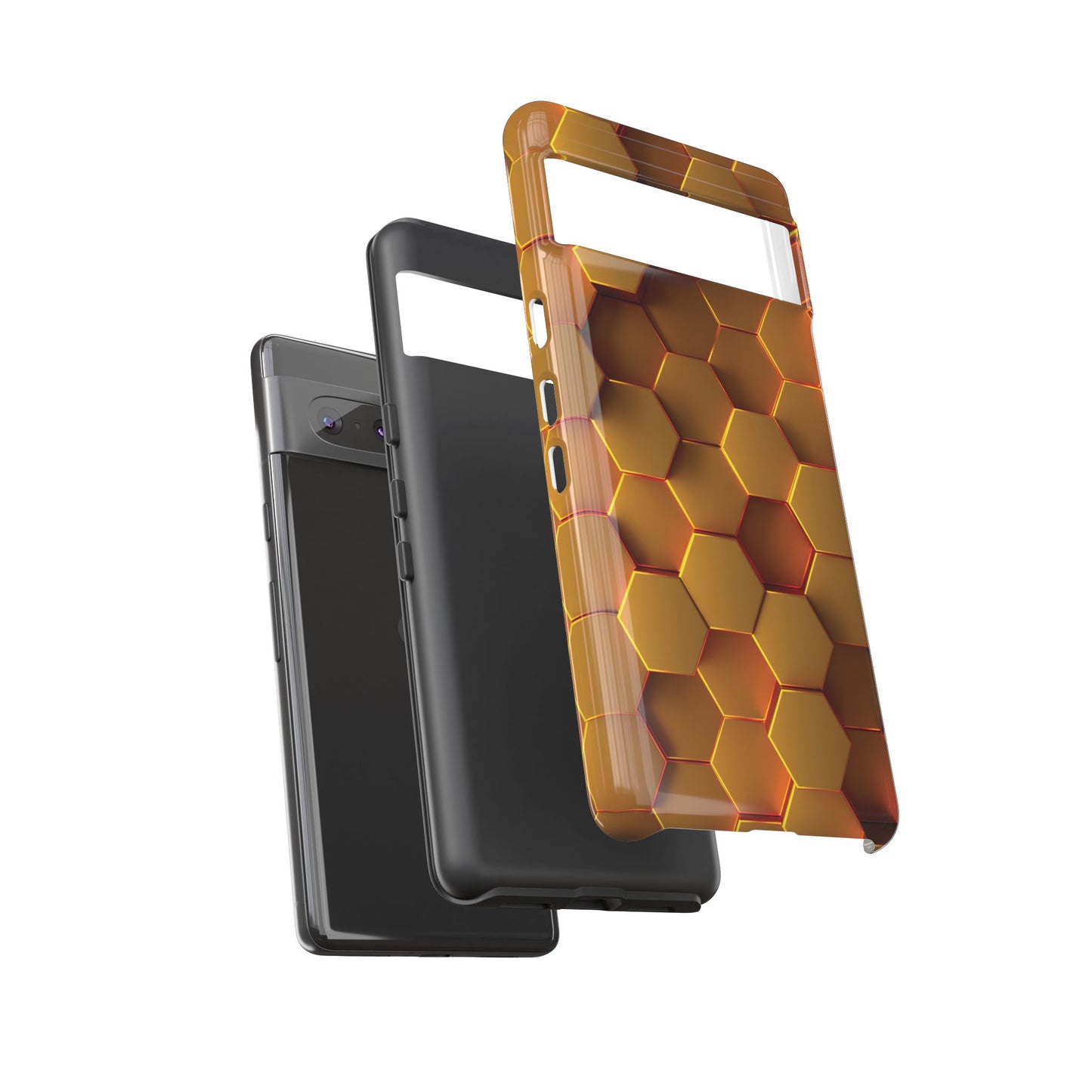 Hexagonal pattern - Gold - Tough Cases