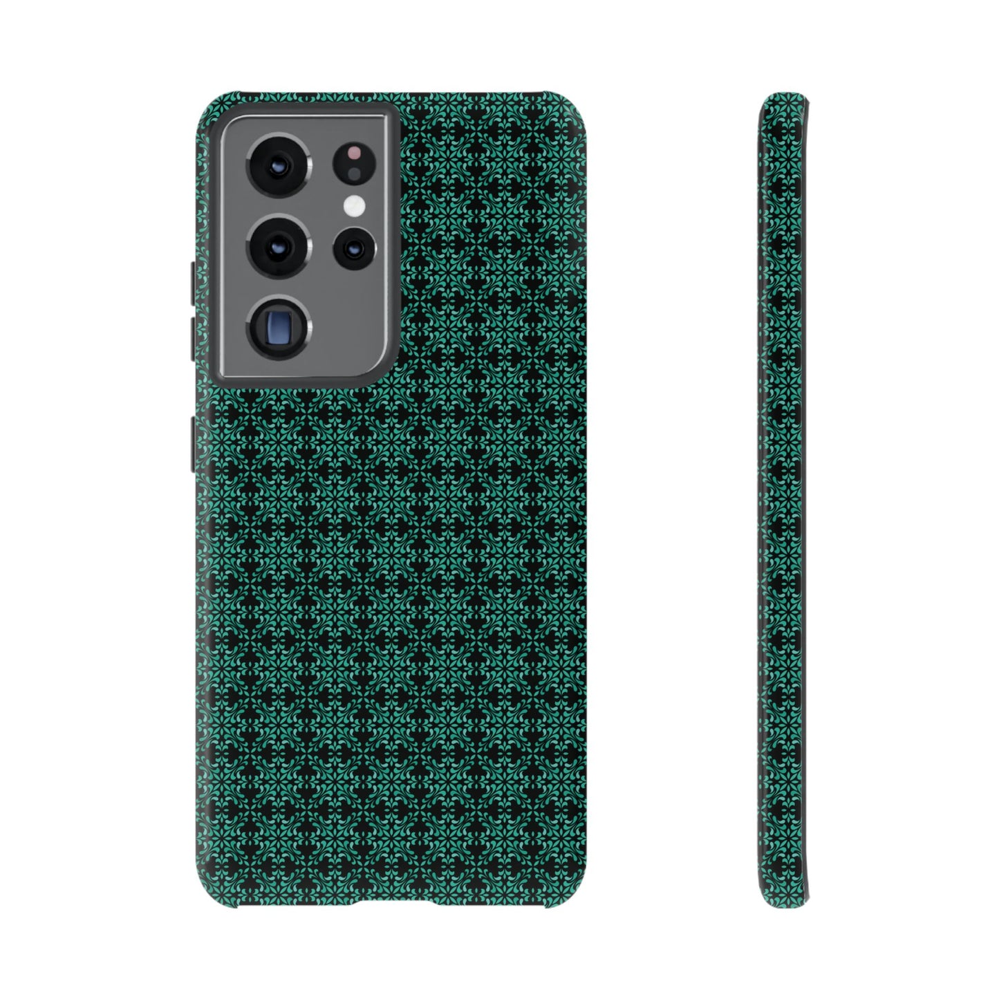 Vibrant Kaleidoscope - Turquoise - Black - Tough Cases