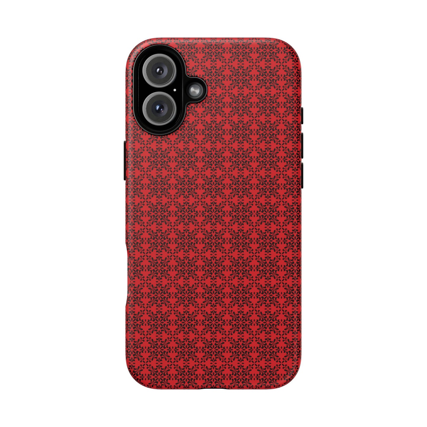 Vibrant Kaleidoscope - Black - Scarlet - Tough Cases