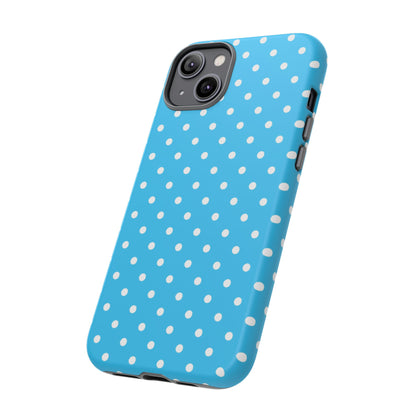 White dots on blue - Tough Cases