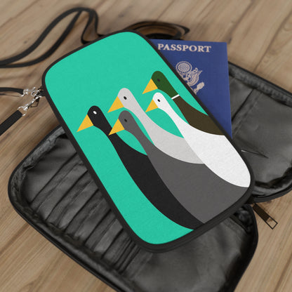 Take the ducks with you - Turquoise 12d3ad - Passport Wallet