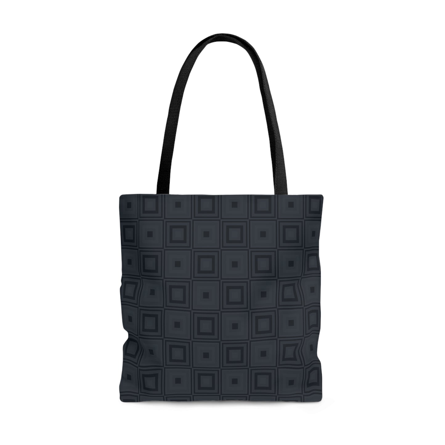 Onyx - Dark Jungle Green Squares - Tote Bag