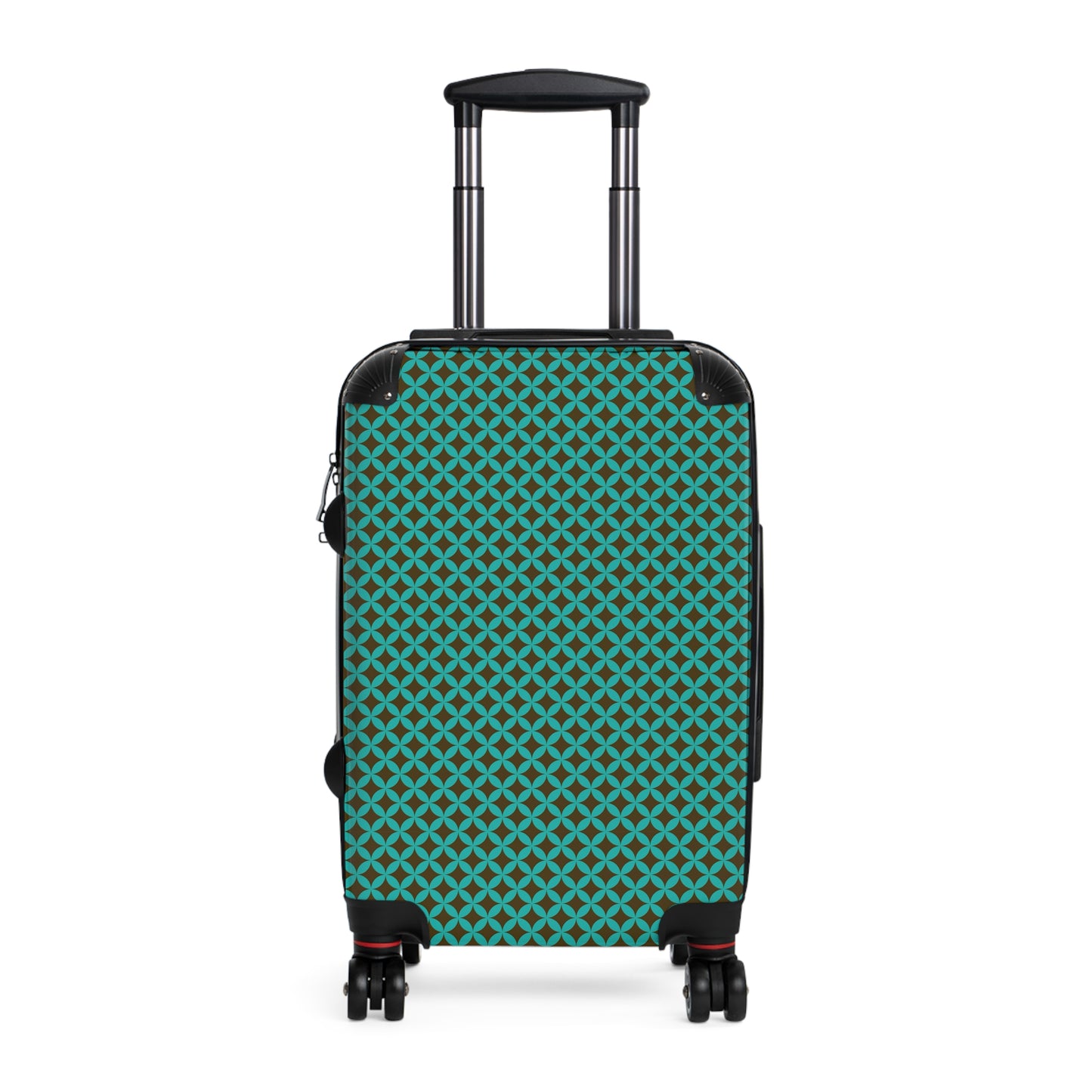 Moroccan Prints - Teal - Brown - Suitcase