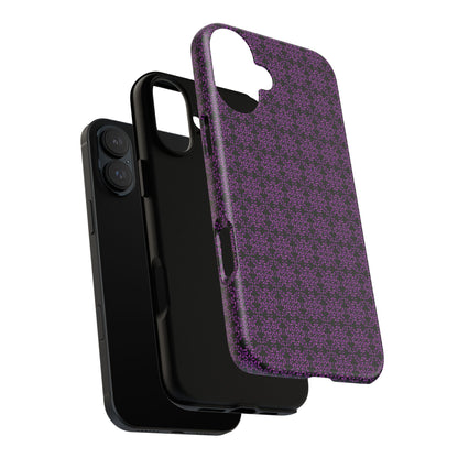 Vibrant Kaleidoscope - Purple - Black - Tough Cases