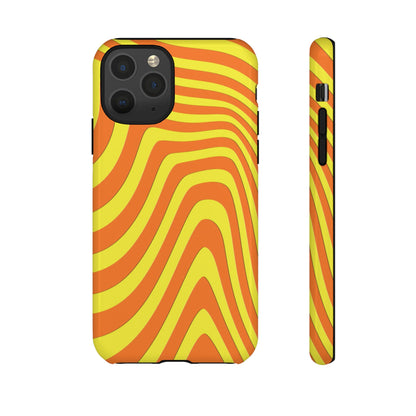 Retro wavy - Yellow and Orange - Tough Cases