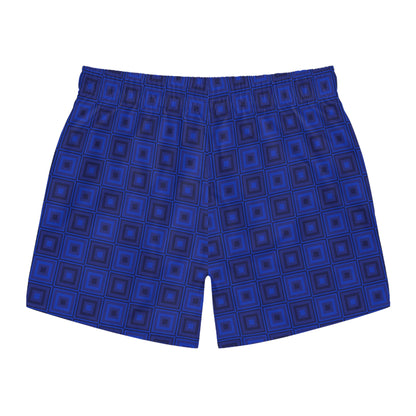 Blue Squares - Swim Trunks