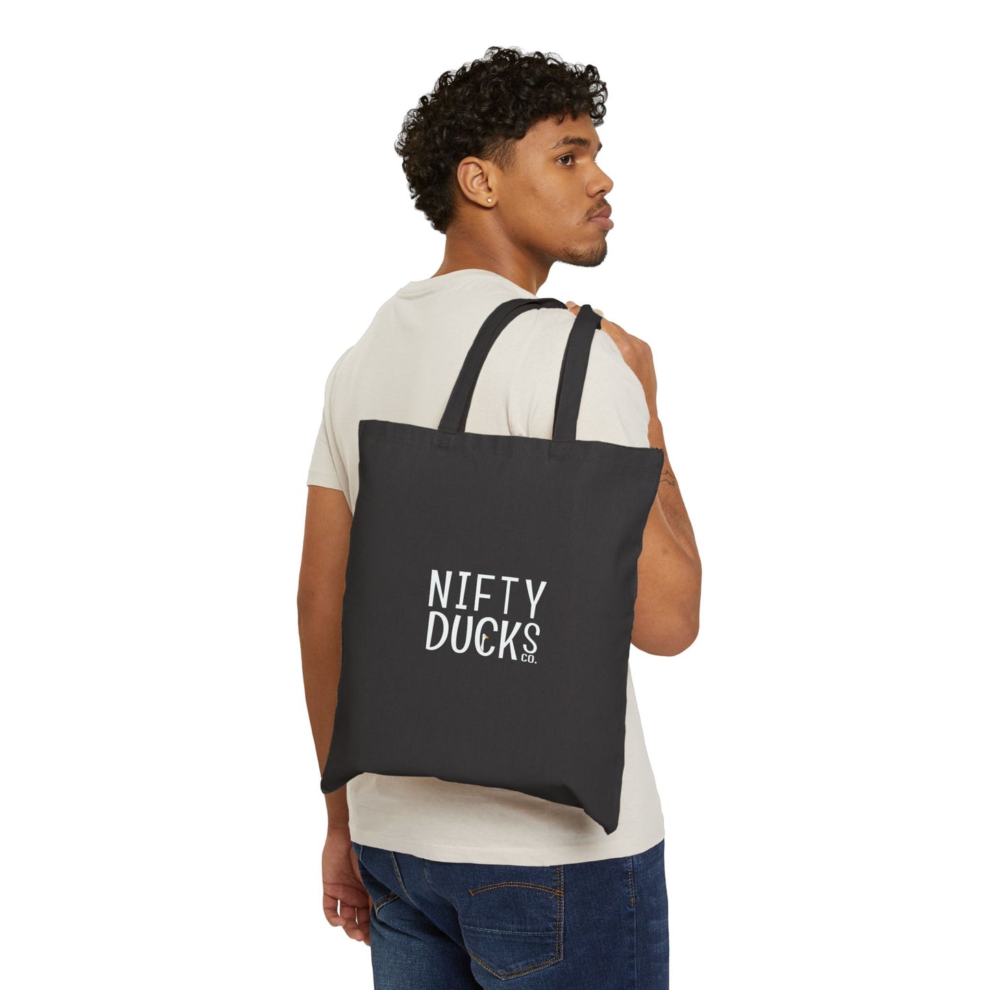 New York City - United States - Black 000000 - Cotton Canvas Tote Bag