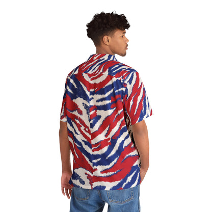 Red, White and Blue - Men's Hawaiian Shirt