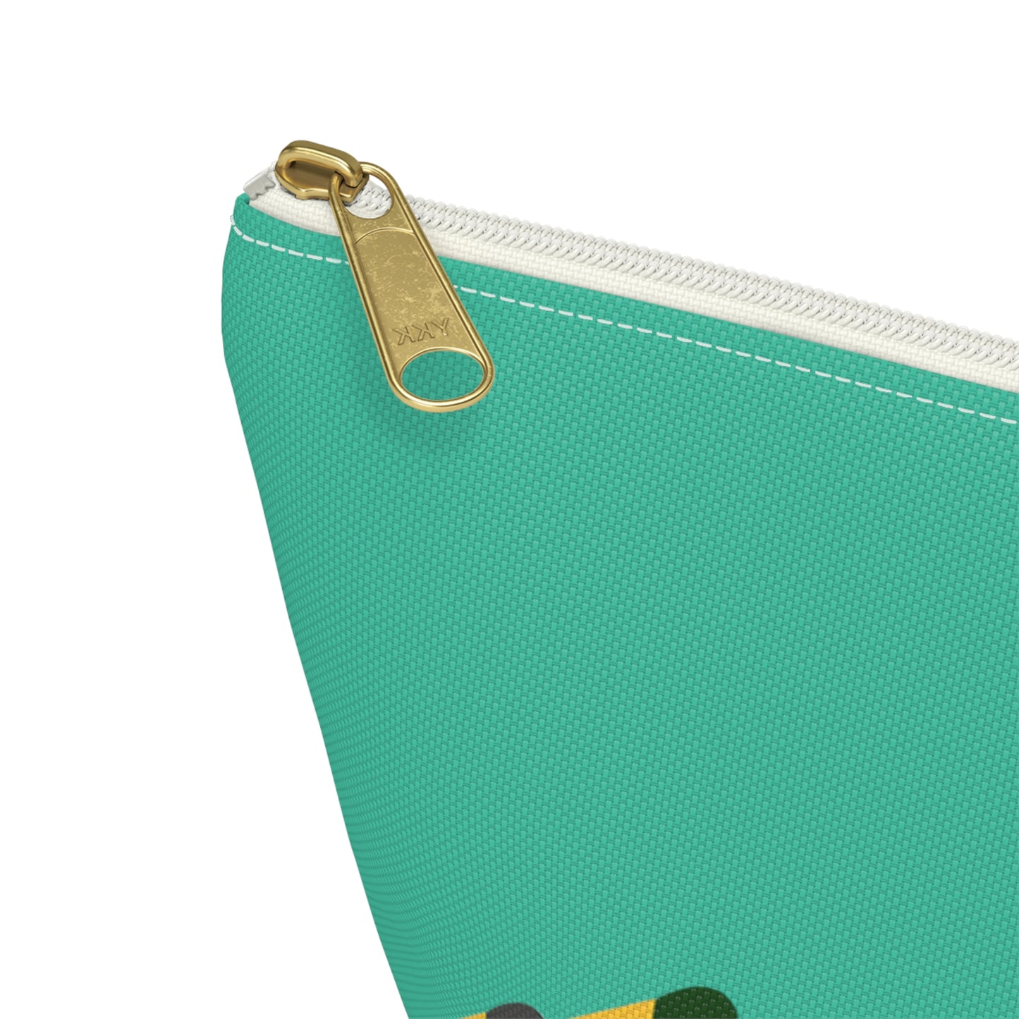 Marching ducks - Turquoise 12d3ad - Accessory Pouch w T-bottom