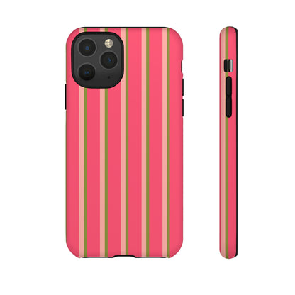 Pink and green stripes - Tough Cases