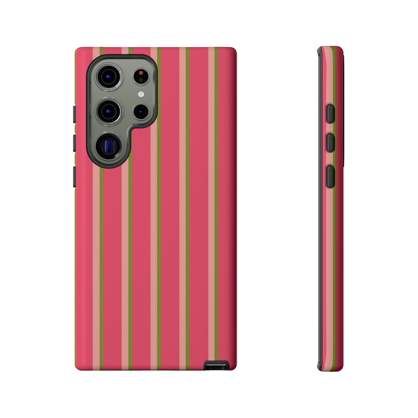 Pink and green stripes - Tough Cases