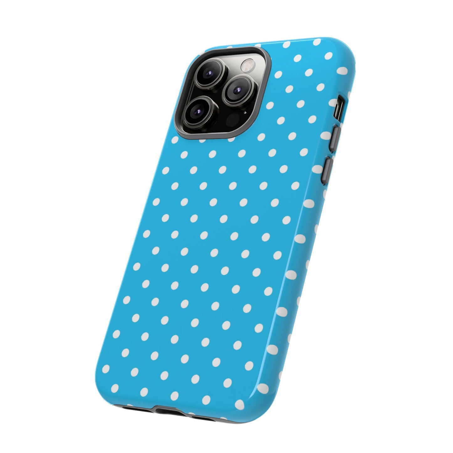 White dots on blue - Tough Cases